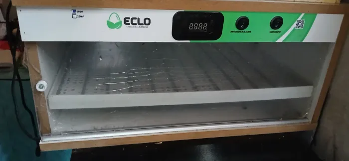 Chocadeira 110 ovos 110v automática. usada somente uma vez