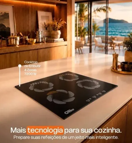 Cooktop de Embutir 4 Zonas 7200W