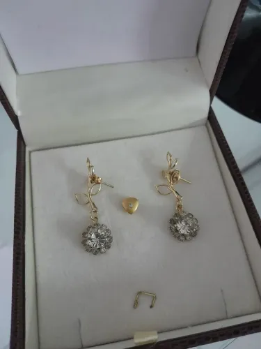 Brincos banhado a ouro 24k rommanel! 