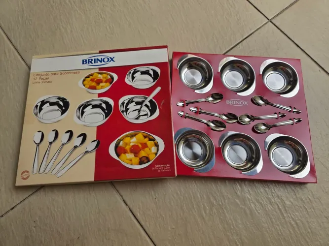 Conjunto para sobremesa 12 peças Brinox