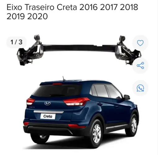  Peças eixo trazeiro Creta 