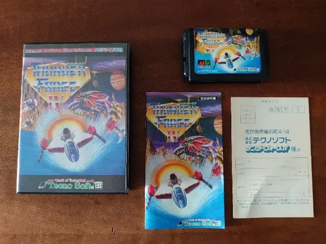 Thunder Force Iv Mega Drive Japonês Completo Com Registro