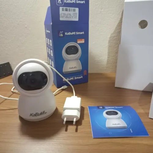 Babá Eletrônica KaBuM! Smart 500 1080P Detecção de Movimento, Visão Panorâmica e Noturna