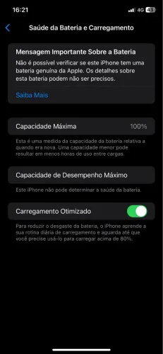 iPhone XR pra vender bateria 100 %
