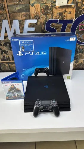 PS4 PRO 1TB Semi Novo Barato - Completo - Com Garantia!