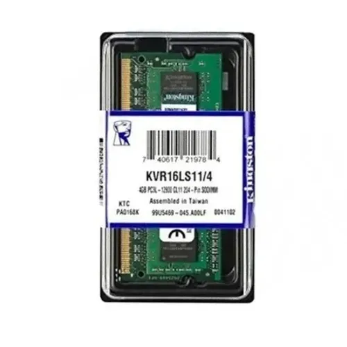 Memória RAM para Notebook DDR3L 4GB 1600MHz Kingston KVR16LS11 4