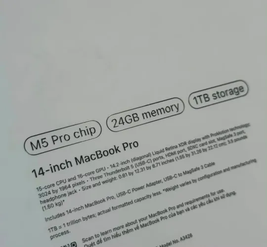 Macbook M5 Pro 2026