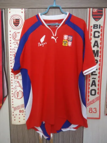 Camisa seleção da república tcheca ano 2000