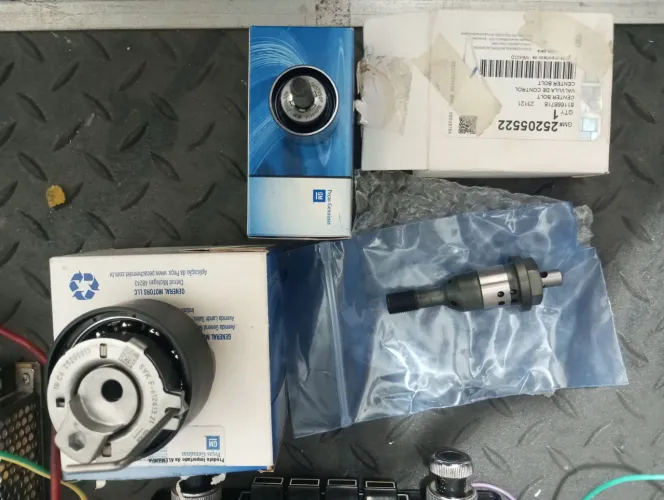 Kit tensor e válvula da correia dentada do Onix plus ou traker 3 cilindros