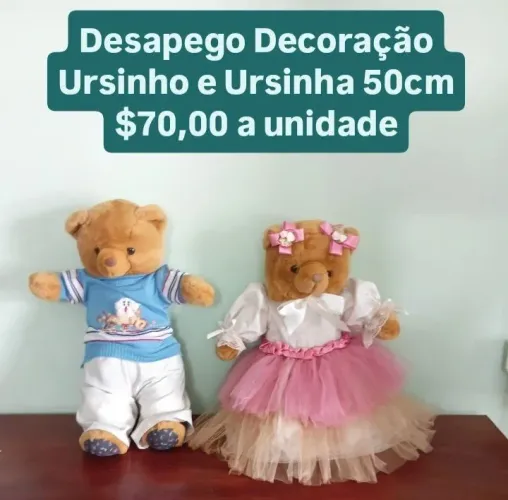 VENDO CASAL DE URSINHOS PARA DECORAÇÃO