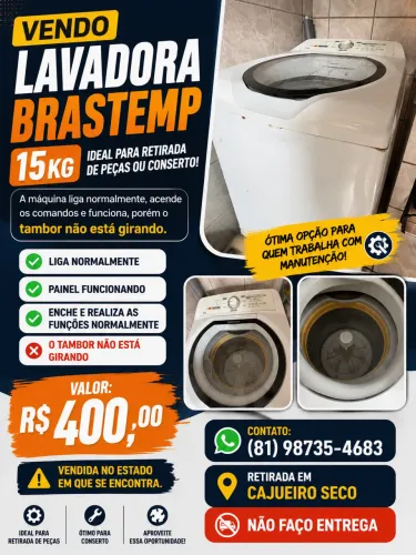 Máquina de levar Brastemp