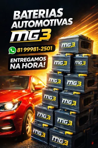 Bateria mg3 - 45 - 50 - 60 - 70 - 90 - 100 - 150 ( melhor custo benefício) 