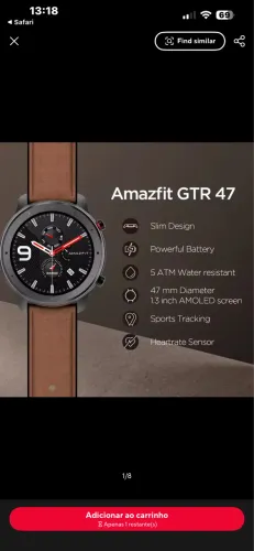 Relógio Amazfit GTR