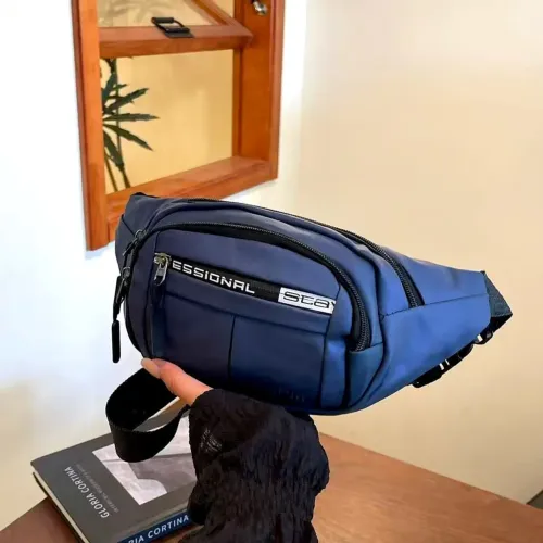 Pochete Azul De cintura Impermeável Reforçada