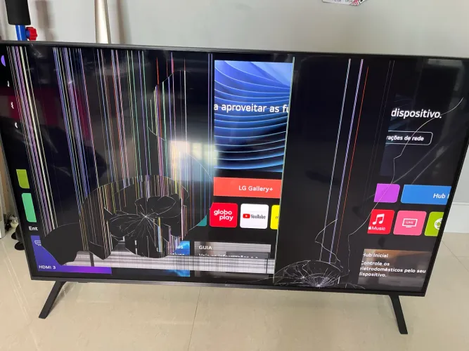 Tv LG 55 Tela Quebrada 