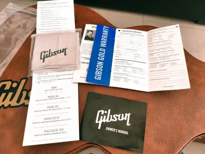 Kit de tags da Gibson USA Originais papeis completos (Somente Papeis)