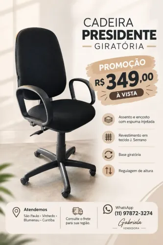 CADEIRA PRESIDENTE Giratória