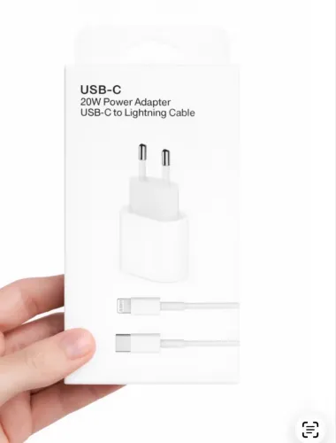 Carregador de IPhone Lighting Completo (base + cabo)