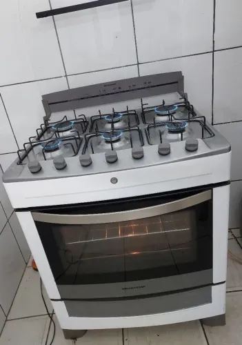 Fogão Brastemp 6 bocas automático 