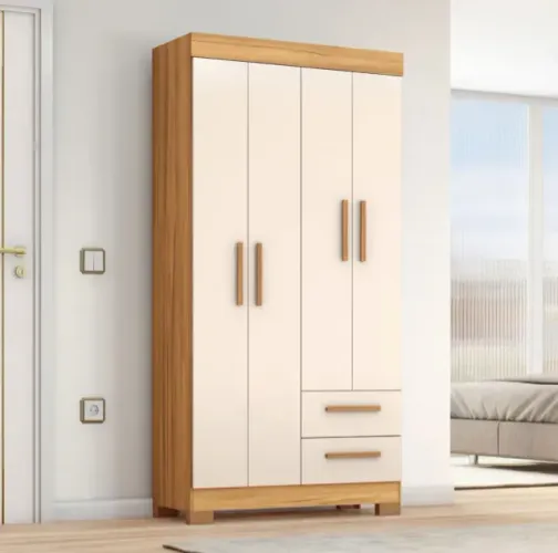 Guarda roupa Soteiro NT 6010 Notável - 4 Portas e 2 Gavetas