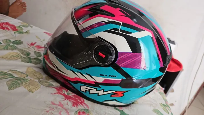 Capacete GTX FOX FW3 - Semi novo (Ótimo estado