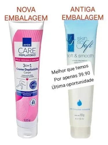 Creme depilatório Avon