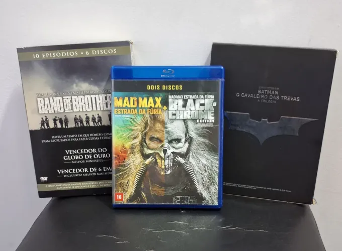 Lote Blu-ray/Dvd Batman/Mad Max/Band of Brothers