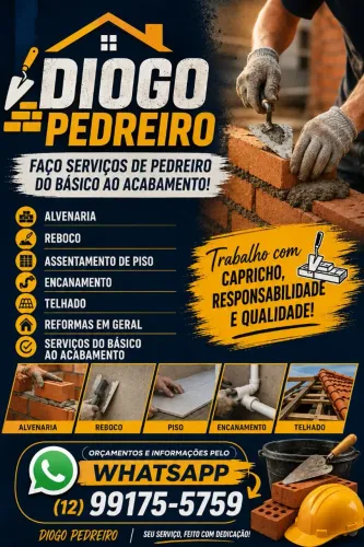 Faço serviço de Pedreiro