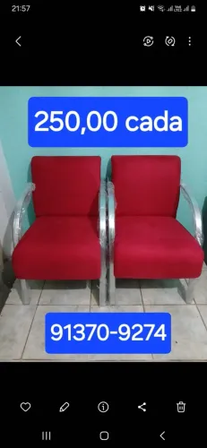 Poltrona em Suede