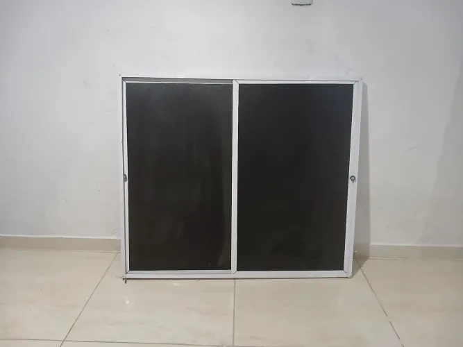 Box de pia alumínio e acrílico tamanho 104 largura x90 cm altura