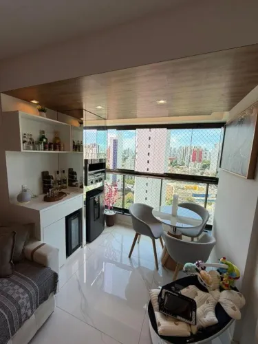 Casa Amarela 3 quartos suíte 95m² decorado todo pronto varanda nascente andar alto lazer 2