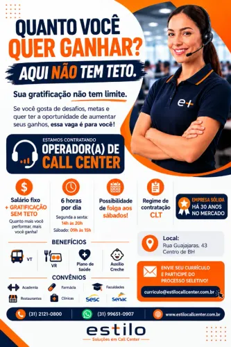 OPERADOR(A) DE TELEMARKETING ATIVO