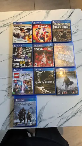Lote 10 Jogos PS4 Mídia Física - Battlefield 4 LACRADO + Sucessos