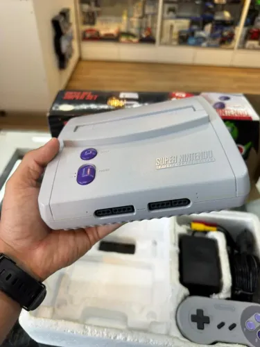 Super Nintendo Super NES - Super Set (Console AV com cabo AV Original nintendo)