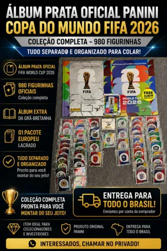 Álbum Copa 2026 Panini Completo Com Figurinhas P/ Colar