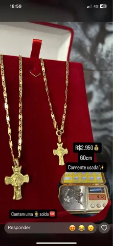 Corrente de ouro 18k(750)