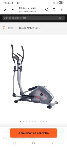 Elíptico Athletic Profissional - modelo 500E - novo - com nota fiscal.