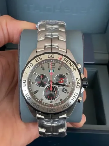 Tag Heuer 43mm Formula 1 Senna relógio masculino cronógrafo quartzo CAZ1012.BA0883