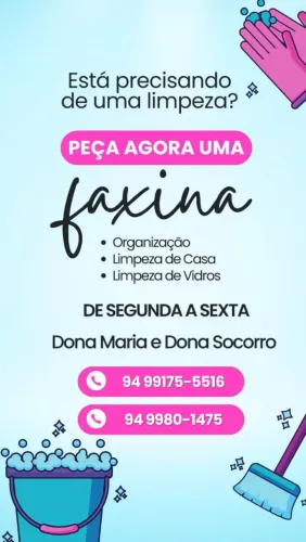 Agendamos faxina .entre contrato sua casa sempre limpinha e organizada