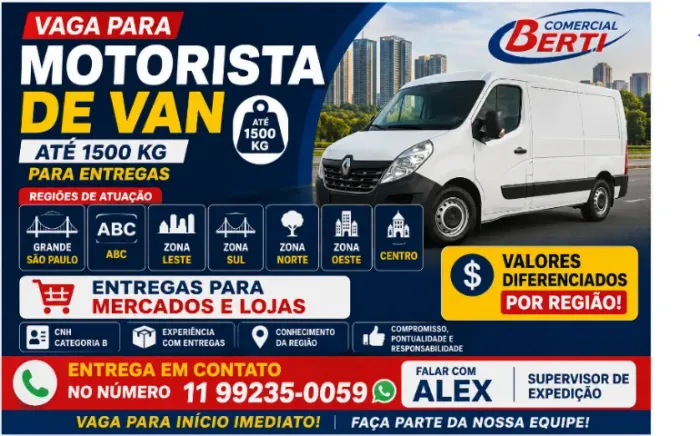 ENTREGAS DE VAN