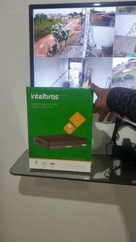 Dvr 4 canal intelbras câmeras
