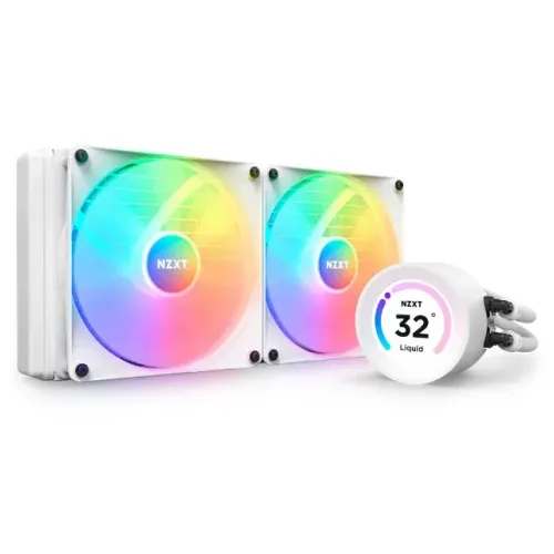 Water Cooler NZXT Kraken Elite 280 RGB, 280mm, White, Intel-AMD, RL-KR28E-W1