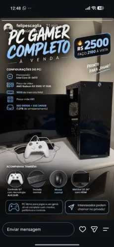 Pc gamer a venda 