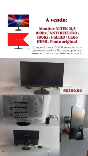 MONITOR ALTEK 21.5 NOVÍSSIMO