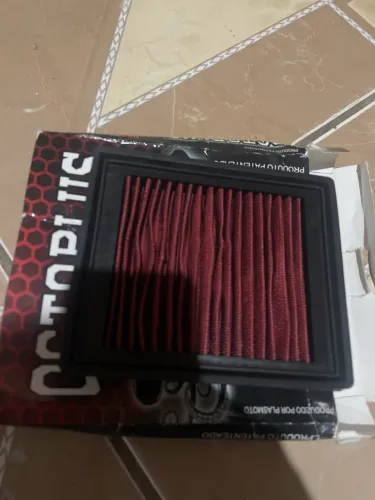 Filtro esportivo lavável de moto
