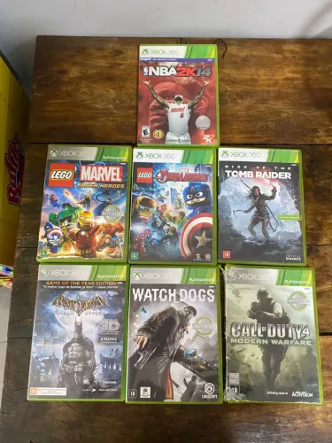 LOTE 7 JOGOS XBOX 360 ORIGINAL (OPORTUNIDADE)