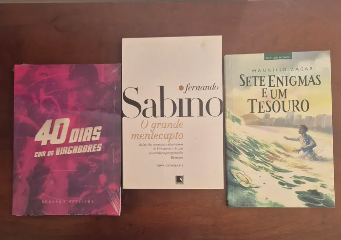 Livros novos e usados. Excelente estado. Ideais para leitura, coleção ou presente.