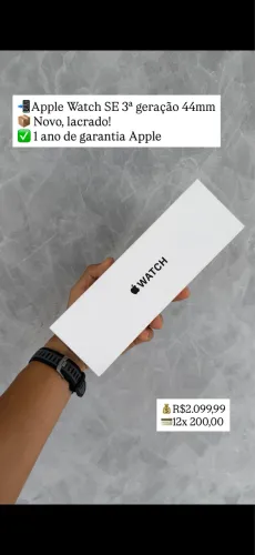 Apple Watch SE 3ª geração 44mm Novo
