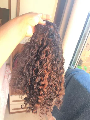 Peruca de cabelo humana 