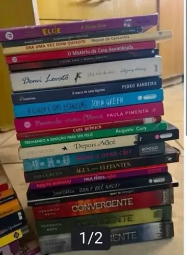 Recebo/retiro doação de livros
